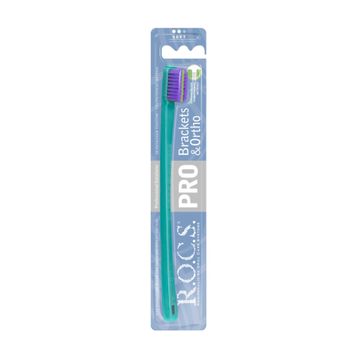 Rocs Yeşil Pro Brackets-Ortho Soft Diş Fırçası
