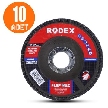 Rodex 115 Mm 60 Kum Flap Disk Zımpara