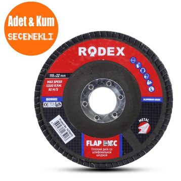 Rodex 115 Mm 60 Kum Flap Disk Zımpara