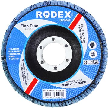 Rodex 115 Mm 80 Kum Flap Disk Zımpara