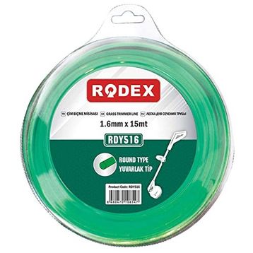 Rodex RDY516 1.6 mm 15 m Yeşil Yuvarlak Motorlu Tırpan Misina