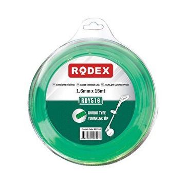 Rodex RDY516 1.6 mm 15 m Yeşil Yuvarlak Motorlu Tırpan Misina