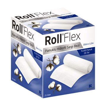 Roll 10 cm 1.5 m 25 Adet Flex Sargı Bezi