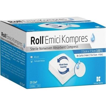 Roll 100'lü Emici Kompres Ped