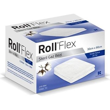 Roll 30 cm x 80 cm 150 Adet Flex Steril Gazlı Bez