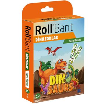 Roll Bant 12'li Yara Bandı Dinozorlar