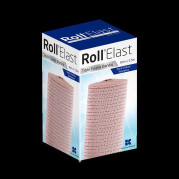 Roll Elast Ten Rengi 8 cm x 3.5 m Bandaj