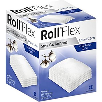 Roll Flex 7.5x7.5 cm 100'lü Gaz Kompress
