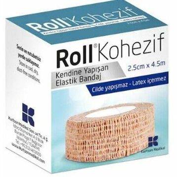 Roll Kohezif 2.5 cm 4.5 mt Bandaj