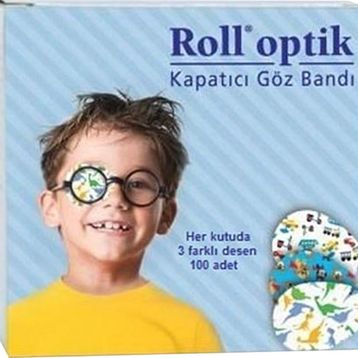 Roll Optik Erkek 100'lü Kapatıcı Göz Bandı
