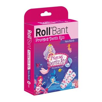 Roll Prenses Deniz Kızı 12 Adet Yara Bandı