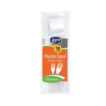Roll Up 10'lu Plastik Çatal