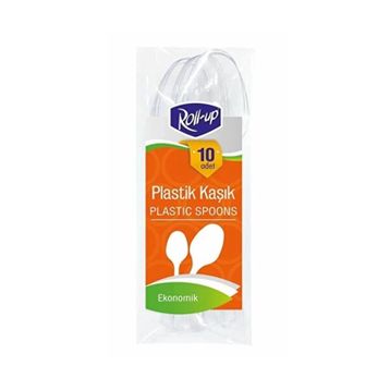 Roll Up 10'lu Plastik Kaşık