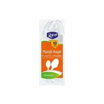 Roll Up 10'lu Plastik Kaşık
