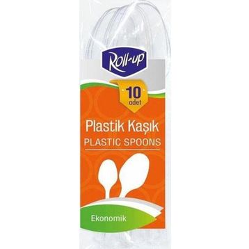 Roll Up 10'lu Plastik Kaşık
