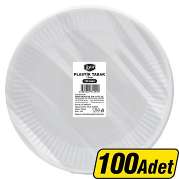 Roll Up 17 cm 100'lü Plastik Tabak