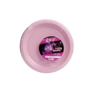 Roll Up 22 cm 25'li Pembe Plastik Tabak