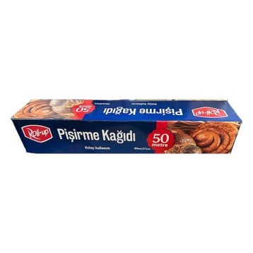Roll Up 37 cm 50 mt Beyaz Yağlı Fırın Tepsi Pişirme Kızartma Kağıdı