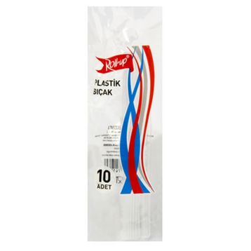 Roll Up Plastik 10'lu Şeffaf Bıçak