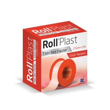 Rollplast 2,5 cm x 5 m Tıbbi Bez Flaster