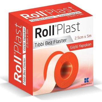 Rollplast 2,5 cm x 5 m Tıbbi Bez Flaster