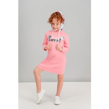 RolyPoly Awesome Flowers Şeker Pembe Kız Çocuk Kapüşonlu Elbise