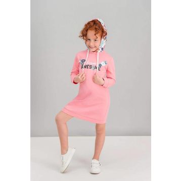RolyPoly Awesome Flowers Şeker Pembe Kız Çocuk Kapüşonlu Elbise