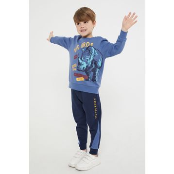 RolyPoly Big Bros Mavi Erkek Çocuk Eşofman Takım