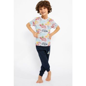RolyPoly Enjoy Summer Gri Melanj Erkek Çocuk Pijama Takım