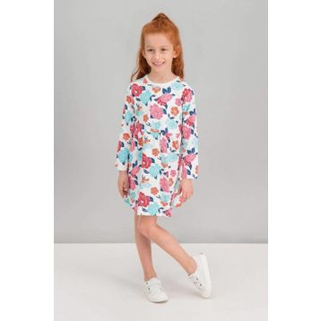 RolyPoly Flowers Krem Kız Çocuk Elbise