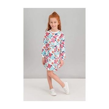 RolyPoly Flowers Krem Kız Çocuk Elbise