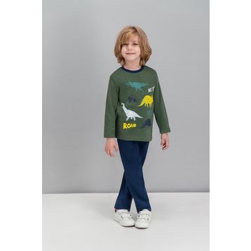 RolyPoly Haki Erkek Çocuk Pijama Takımı