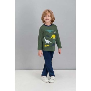 RolyPoly Haki Erkek Çocuk Pijama Takımı