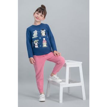 RolyPoly Karmelanj Kız Çocuk Pijama Takımı