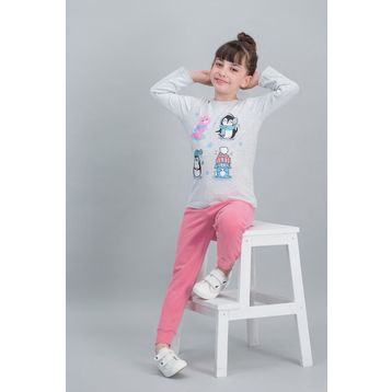 RolyPoly Karmelanj Kız Çocuk Pijama Takımı