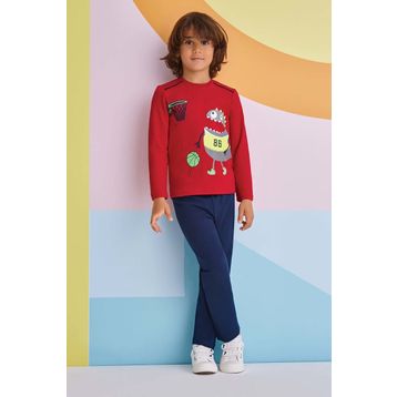 RolyPoly Kırmızı Erkek Çocuk Pijama Takımı