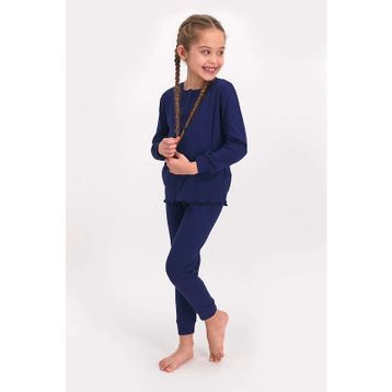 RolyPoly Lacivert Kız Çocuk Pijama Takımı