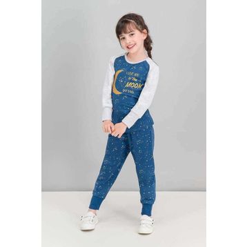 RolyPoly Lacivert Kız Çocuk Pijama Takımı