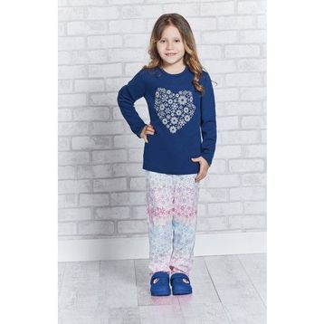 RolyPoly Lacivert Kız Çocuk Pijama Takımı