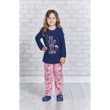 RolyPoly Lacivert Kız Çocuk Pijama Takımı