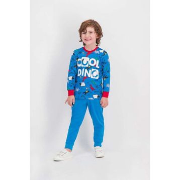 RolyPoly Mavi Erkek Çocuk Pijama Takımı
