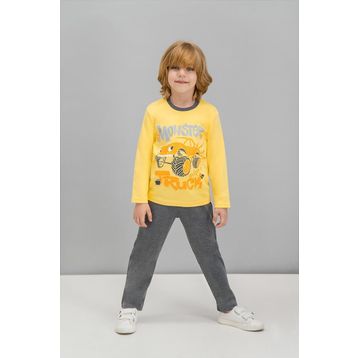 RolyPoly Sarı Erkek Çocuk Pijama Takımı