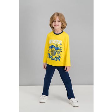 RolyPoly Sarı Erkek Çocuk Pijama Takımı
