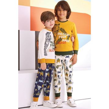 RolyPoly Sarı Erkek Çocuk Pijama Takımı