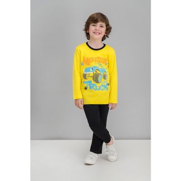 RolyPoly Sarı Erkek Çocuk Pijama Takımı