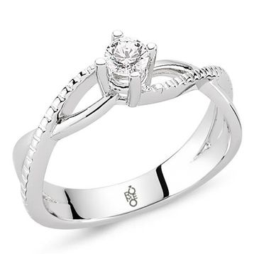 Romeo Pırlanta RM20049 0.23 Ct Tektaş Yüzük