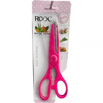 Rooc 9110 25 CM Pembe Mutfak Makası
