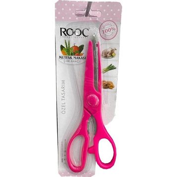Rooc 9110 25 CM Pembe Mutfak Makası