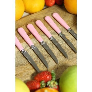 Rooc Vintage Pembe 6'lı Meyve Bıçağı
