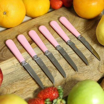 Rooc Vintage Pembe 6'lı Meyve Bıçağı